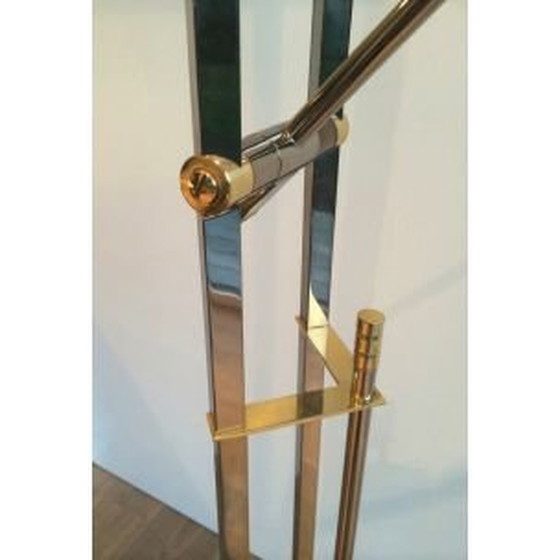 Image 1 of Vintage Franse koperen vloerlamp, 1970