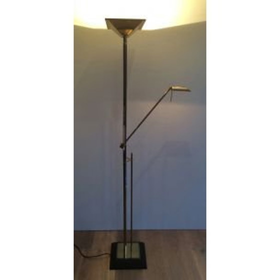 Image 1 of Vintage Franse koperen vloerlamp, 1970