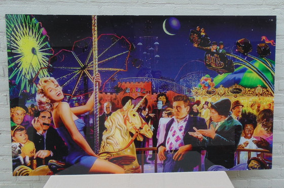 Image 1 of Plexiglas filmposter Hollywood funhouse