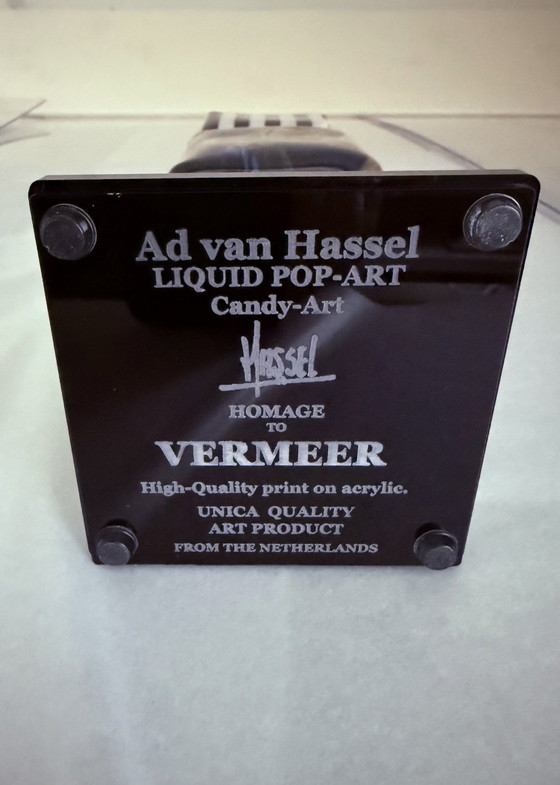 Image 1 of Ad Van Hassel: “Luxury Art Candy Toffee”. Hommage To Vermeer. Handgesigneerd, Met Coa. 