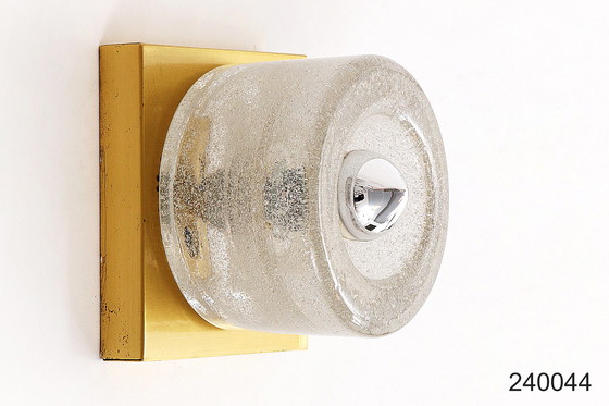 Image 1 of Peill & Putzler Cube Wall Lamp Ice Glass - Vintage Space Design