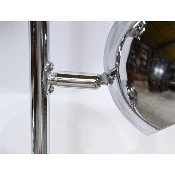 Image 1 of Vintage vloerlamp van verchroomd metaal met 3 armen, 1970