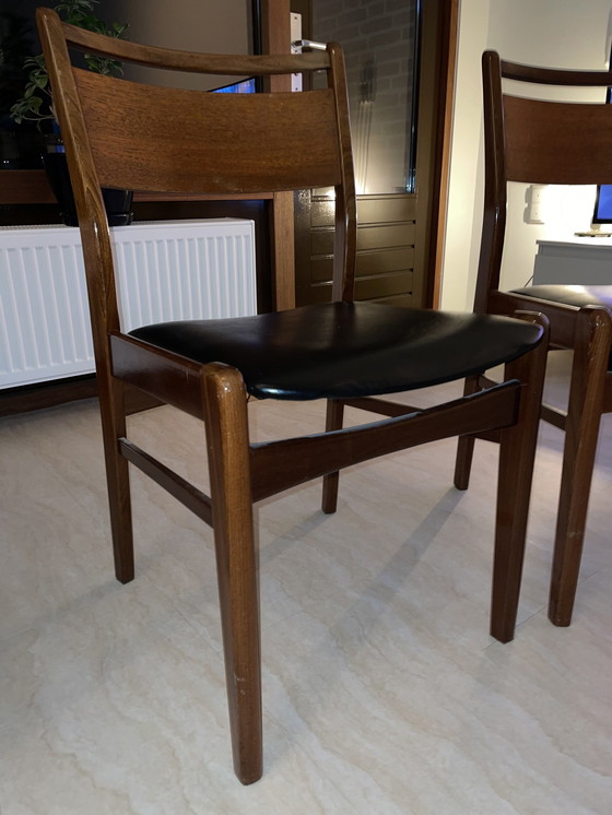 Image 1 of 4x Scandinavische Design Eetkamerstoelen