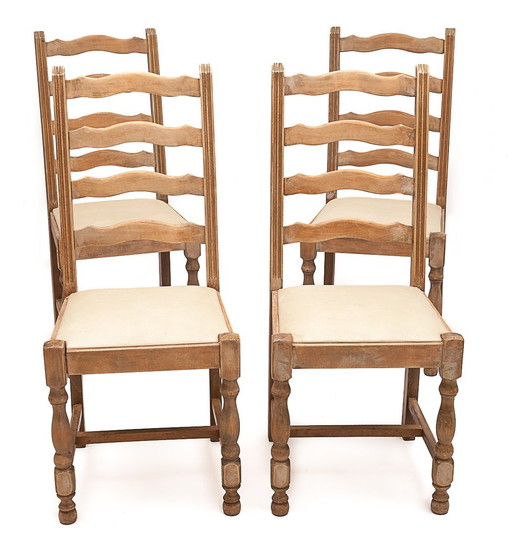 Set van 4 Eetkamerstoelen