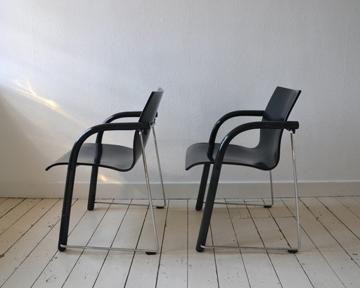 4X Thonet S320 Stoelen, 1984