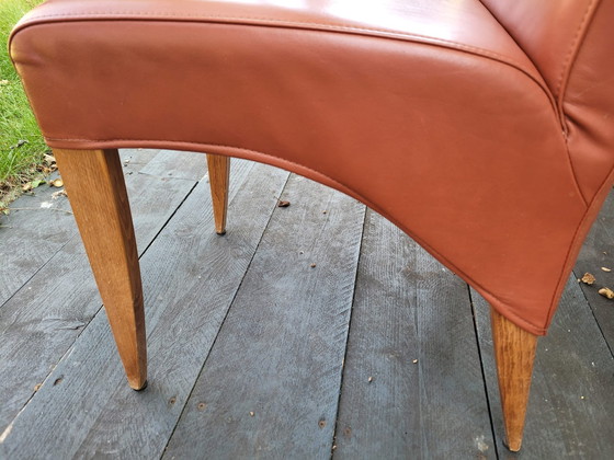 Image 1 of 4x Avanti Leren Eetkamerstoelen