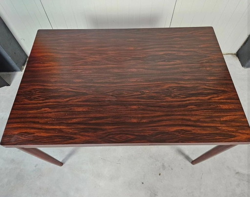 Vintage Eettafel Uitschuifbaar Rozenhout/Beech, nette staat