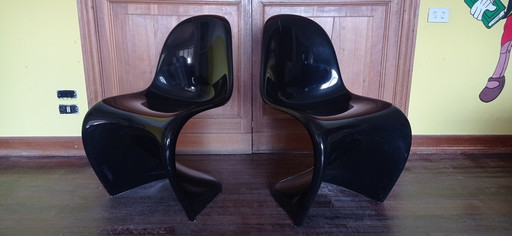 2x Vitra Verner Panton Klassieke Stoel S