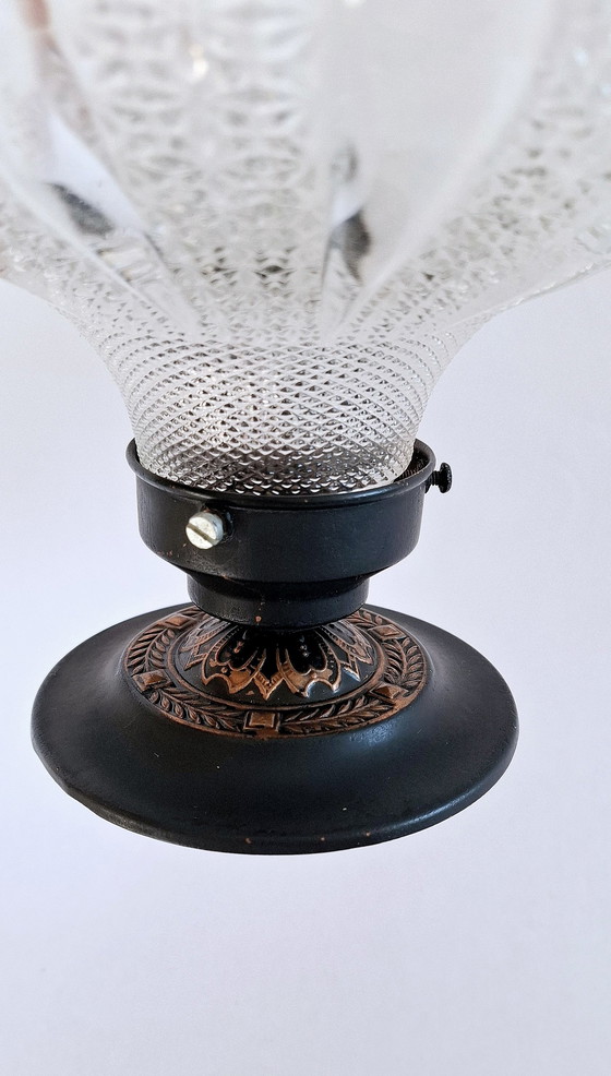 Image 1 of Oude art nouveau plafondlamp