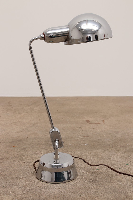 Image 1 of Original Jumo 600 Chrome Lamp Selected by Charlotte Perriand.