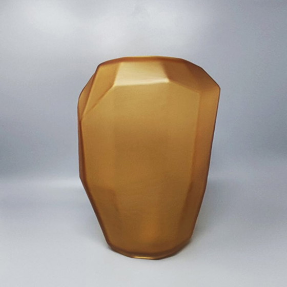 Image 1 of Vintage polyedrische vaas van Dogi in Murano Glas. Gemaakt in Italië