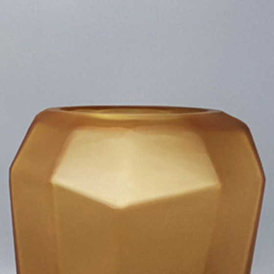 Image 1 of Vintage polyedrische vaas van Dogi in Murano Glas. Gemaakt in Italië