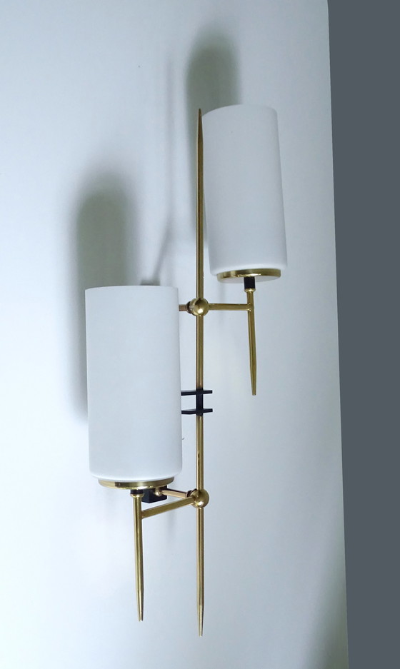 Image 1 of 2x XXL Franse Vintage Wandlampen