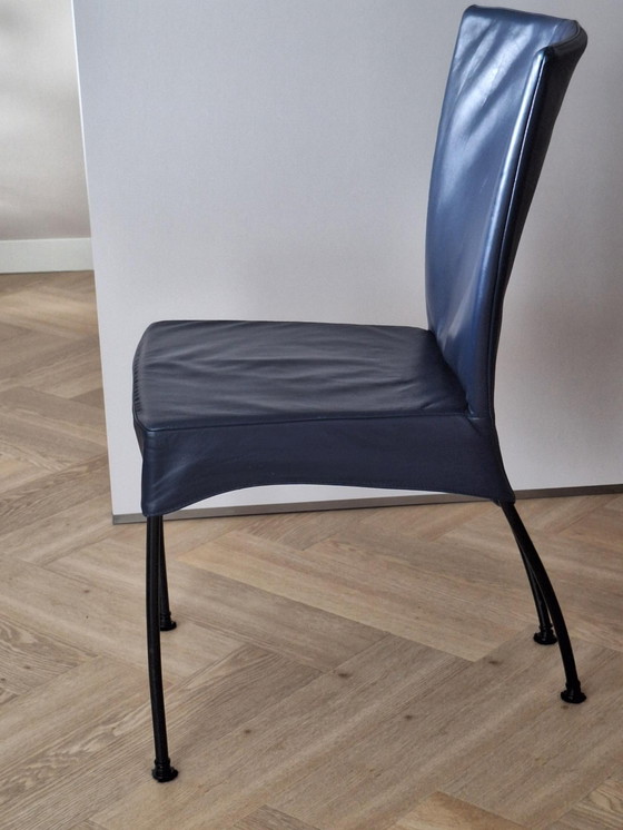 Image 1 of 6x  Montis leren stoelen model Spica