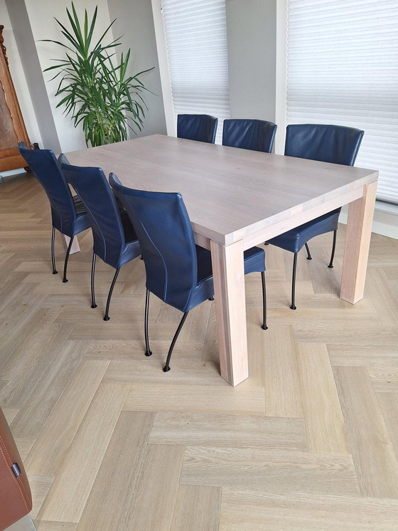 Image 1 of 6x  Montis leren stoelen model Spica