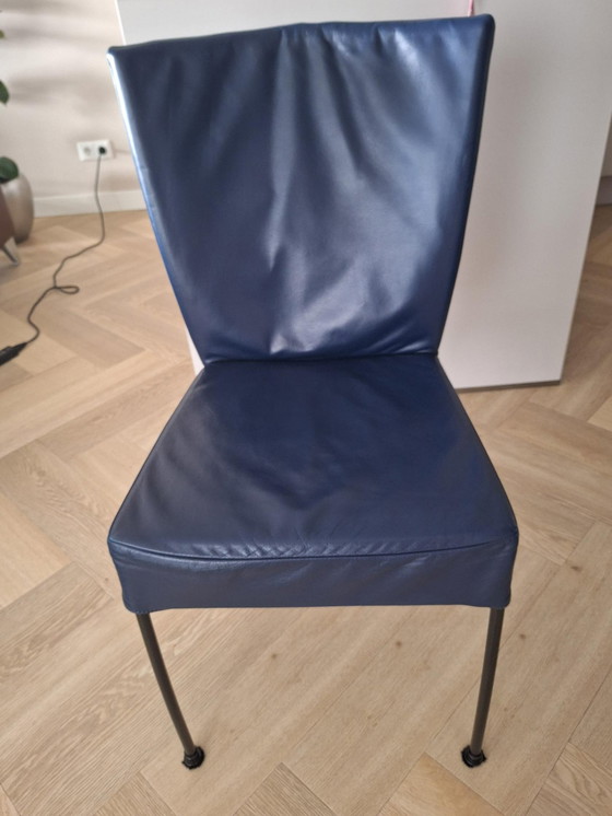 Image 1 of 6x  Montis leren stoelen model Spica