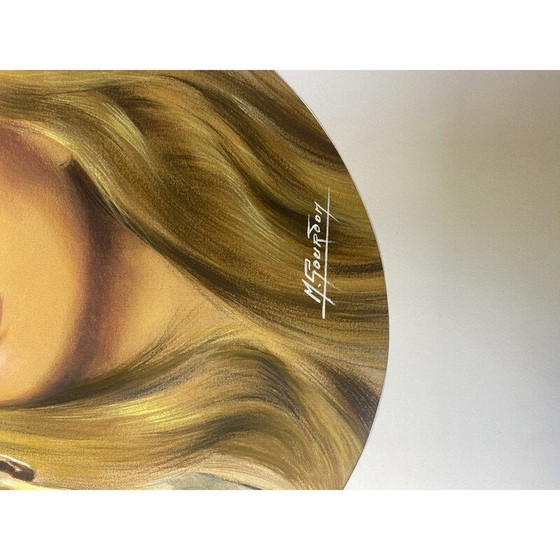 Image 1 of Oude gemengde techniek "Melissa in het Drakenpark" door Eve Saint-Benoît voor M.Gourdon, 1965