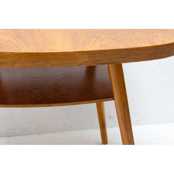 Image 1 of Vintage beukenhouten salontafel, Tsjecho-Slowakije 1960