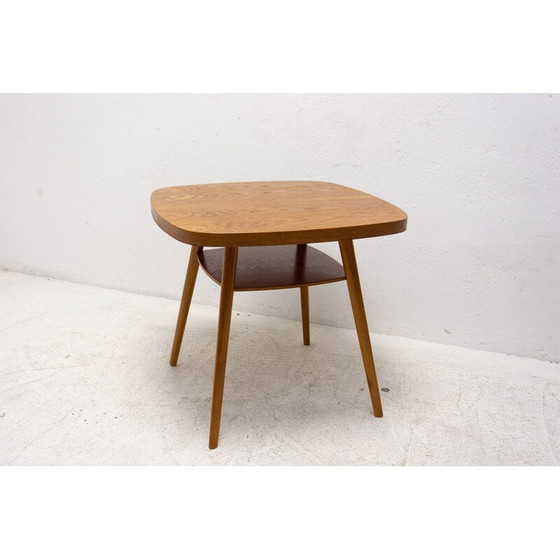 Image 1 of Vintage beukenhouten salontafel, Tsjecho-Slowakije 1960