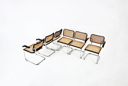 Stijl B32 eetkamerstoelen van Marcel Breuer, set van 6