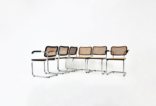 Stijl B32 eetkamerstoelen van Marcel Breuer, set van 6