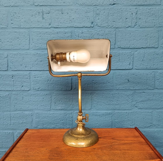 Image 1 of Vintage Bankierslamp Bureaulamp Bauhaus