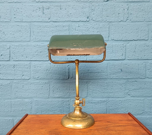 Vintage Bankierslamp Bureaulamp Bauhaus