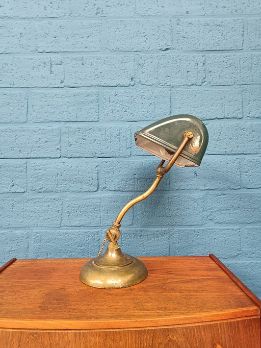 Vintage Bankierslamp Bureaulamp Bauhaus