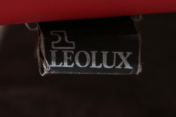 Image 1 of Leolux Design Fauteuils in Ferrari-Rood Leer model "Goncharov".