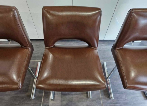 Image 1 of Suite van 3 design stoelen door Georges Frydman, 1960
