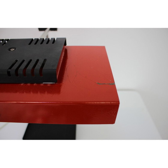 Image 1 of Vintage metalen en plastic tafellamp van Josef Mára, voor Tesla, Tsjecho-Slowakije 1990