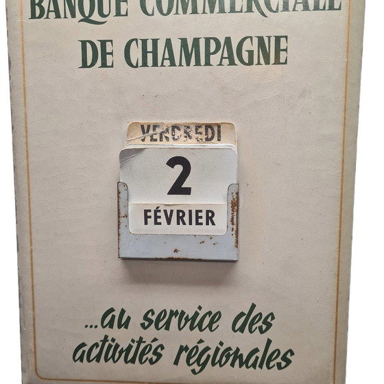 Image 1 of Vintage Franse Reclame Kalander Uit 1958