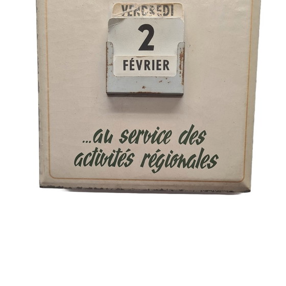 Image 1 of Vintage Franse Reclame Kalander Uit 1958