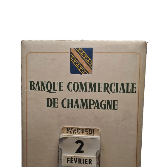 Image 1 of Vintage Franse Reclame Kalander Uit 1958