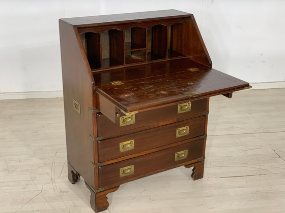 Image 1 of Engels mahonie secretaire bureau vintage