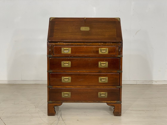 Image 1 of Engels mahonie secretaire bureau vintage