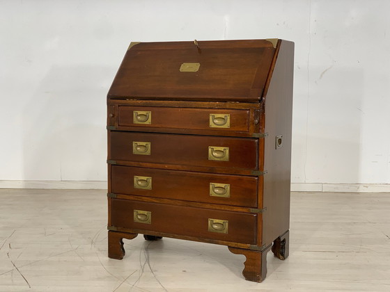 Image 1 of Engels mahonie secretaire bureau vintage