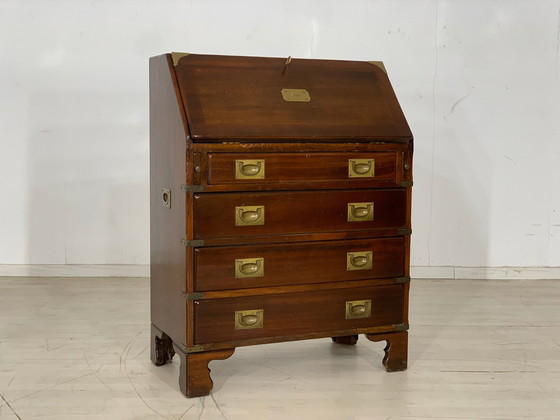 Image 1 of Engels mahonie secretaire bureau vintage