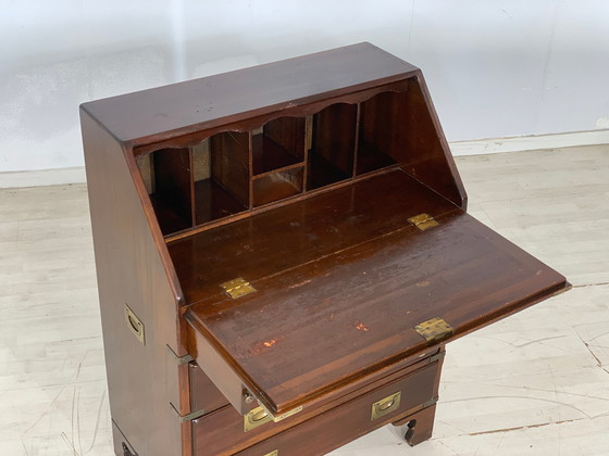 Image 1 of Engels mahonie secretaire bureau vintage