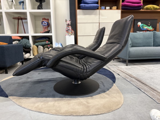 Image 1 of 2 Jori Relaxfauteuils Zwart Leer Mono Move