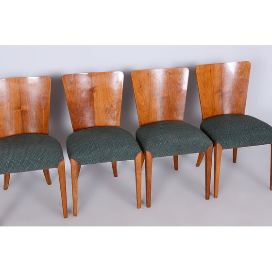 Image 1 of Set van 4 vintage beukenhouten stoelen door Jindrich Halabala voor UP Zavody, Tsjecho-Slowakije 1940
