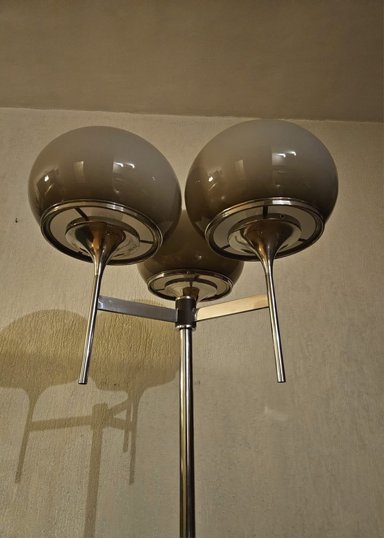 Image 1 of Vintage triple mushroom vloerlamp