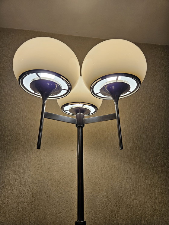 Image 1 of Vintage triple mushroom vloerlamp