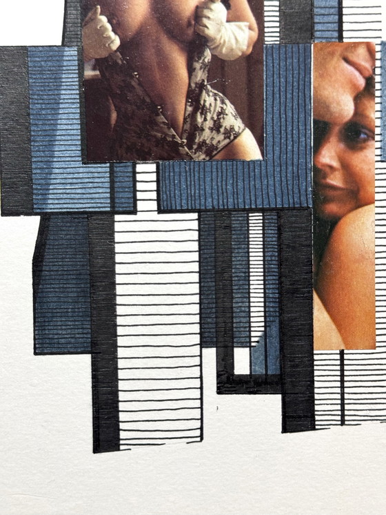 Image 1 of Tweeluik (inkt + collage) - Eugene Eechaut (1928-2019)