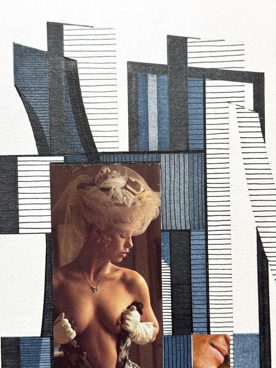 Image 1 of Tweeluik (inkt + collage) - Eugene Eechaut (1928-2019)