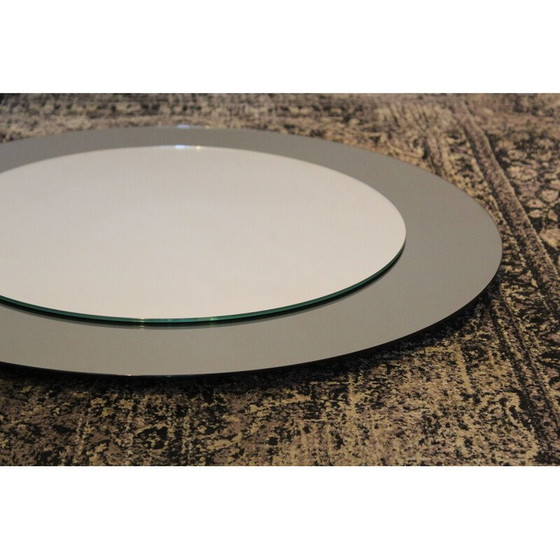 Image 1 of Paar ronde vintage glazen spiegels minetti meubels en decoratie, Italië