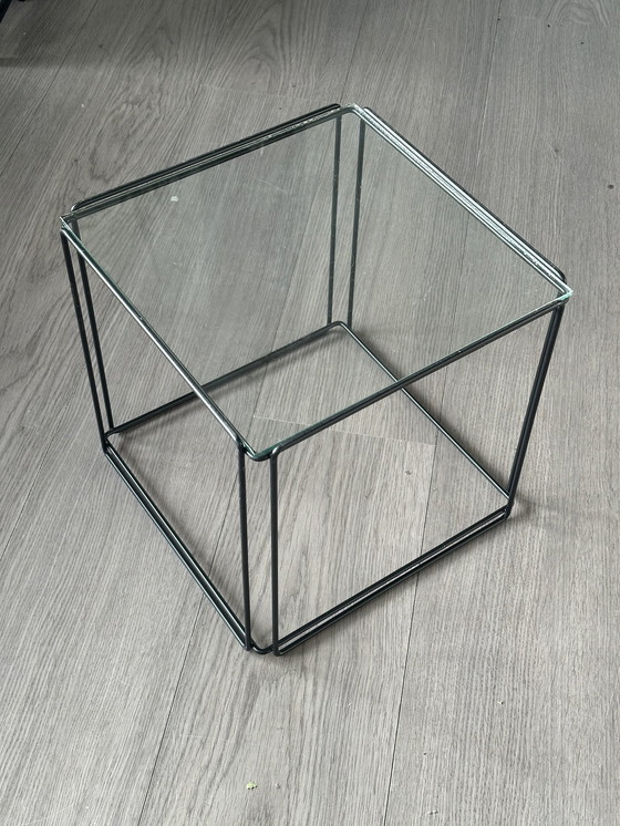 Image 1 of Max Sauze 1970 Bijzettafel Vintage Tafel Glas Design 