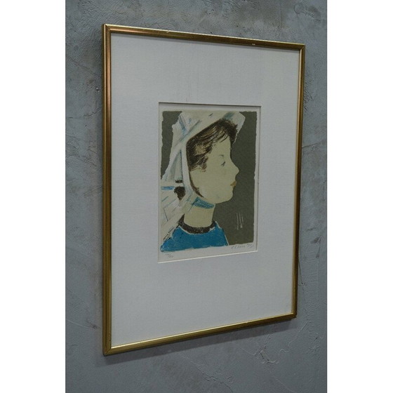 Image 1 of Vintage handgesigneerde litho door Ove Olson, 1971