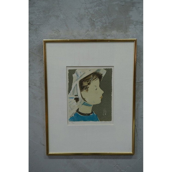 Image 1 of Vintage handgesigneerde litho door Ove Olson, 1971
