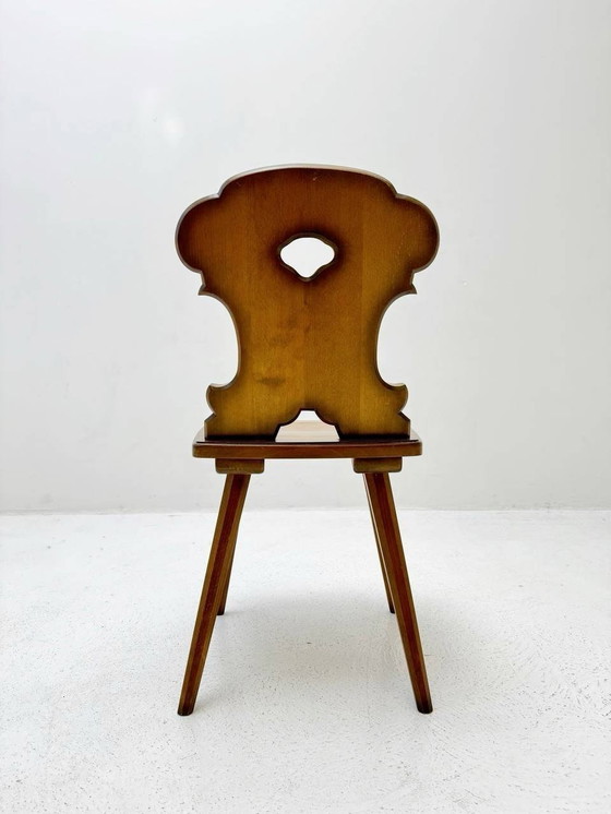 Image 1 of Set van 4 vintage boerderijstoelen